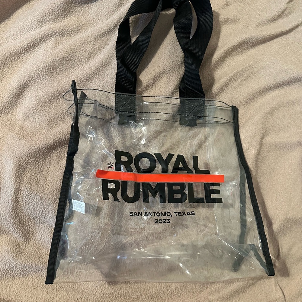 WWE Clear Tote Bag with Black Accents